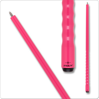 Stealth STHBK03 Break Cue with XS Shaft Option – 13mm Phenolic Tip, 29" Hardrock Maple, Hot Pink Dooley Handle