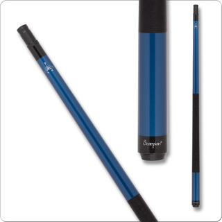 Scorpion SW01 Cue – TPS Maple Shaft, Aceleus Tip, Inox QR Joint | Metallic Blue | Multiple Weights (18–21oz)