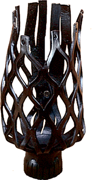 Leather Web Pockets – Set of 6 – Dark Brown