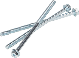 TPVBOLT Bolts for Coin-Op Rails – 18-Pack, 4.5" x 0.25" Silver Replacement Bolts for Pool Tables
