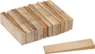 TPWS25 Hardwood Table Shims – Set of 25 Wood Leveling Shims for Pool Tables