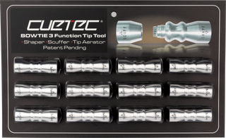 Cuetec TTBOW12 Premium Bowtie Tip Tool – Heavy-Duty 3-in-1 Cue Tip Shaper, Scuffer & Pick