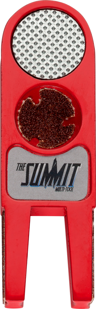 Summit TTSUM Multi-Tool – Cue Tip Scuffer, Shaper & Tapper with Nickel & Dime Radius – Multiple Colors