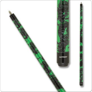 Action VAL40 Value Cue – Metallic Hot Pink Pool Cue | 18–21oz, 13mm Action Layered Tip, Hard Rock Maple, Black Collar