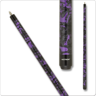 Action VAL42 Value Cue – Metallic Green Pool Cue | 18–21oz, 13mm Action Layered Tip, Hard Rock Maple, Black Collar