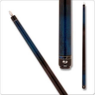 Viking VIK2506 Pool Cue – 13mm Le Pro Tip, V PRO Maple Shaft, Ocean Blue Fade – Made in USA