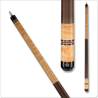 Viking VIK326 Pool Cue – Khaki Birdseye Maple, Cocobolo Rings, VIKORE Shaft – 13mm Tiger Everest Tip – 18oz to 21oz – Quick Release – Made in USA