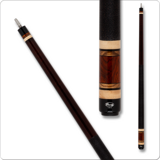 Viking VIK350 Cue – Birdseye Maple, Cocobolo, Ebony, Zebrawood – 13mm Tiger Everest Tip – ViKORE Shaft – Viking Quick Release