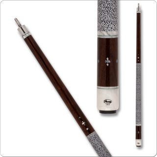 Viking VIK452 Cue – East Indian Rosewood, Pearl Diamond Inlays, VIKORE Shaft, Tiger Everest Tip – 18–21oz