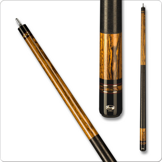 Viking VIK502 Cue – Bocote Wood, ViKORE Shaft, Brass/Red/Gold Pearl Rings, Tiger Everest Tip – 18–21oz