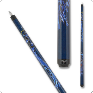 Viking VIKDRAG Cue – Blue Stained Maple with Dragon Graphic & ViKORE Shaft