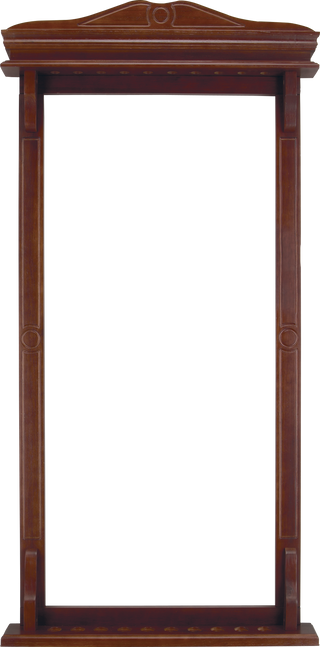 WR10 10-Cue Wall Rack – Hardwood Wall-Mounted Billiard Cue Holder – Available in Chocolate, Honey, Midnight & Wine Finishes – 60"x30"x4"