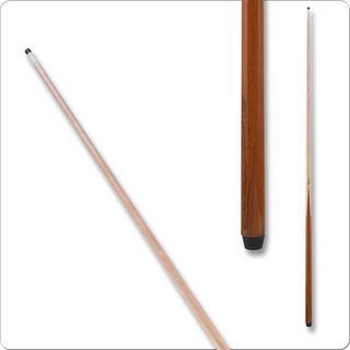 Yukon YUK02 One-Piece Cue – 13mm 5-Layer Leather Screw-On Tip, 1" Fiber Linen Ferrule, Maple, 18–21oz