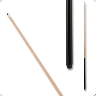 Yukon YUK03 One-Piece Cue – 13mm 5-Layer Leather Screw-On Tip, 1" Fiber Linen Ferrule, Black Maple, 18–21oz